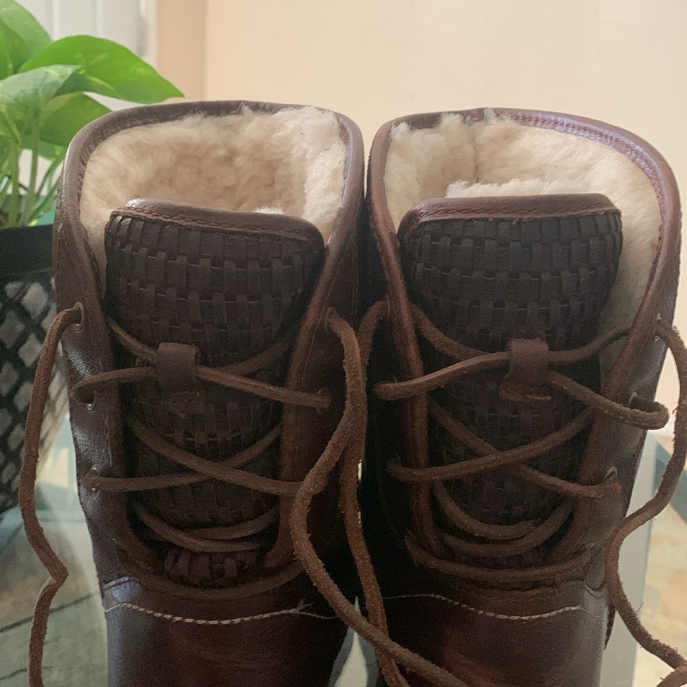 UGG Mariana Sheepskin Lined Leather Boots - Picture 8 of 14